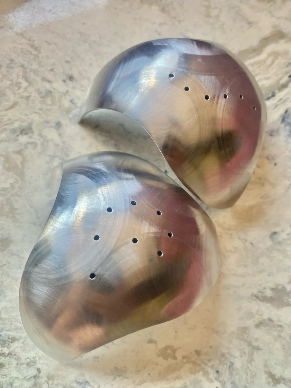 vintage modernist stainless steel salt and pepper shakers by Bruce MacDonald